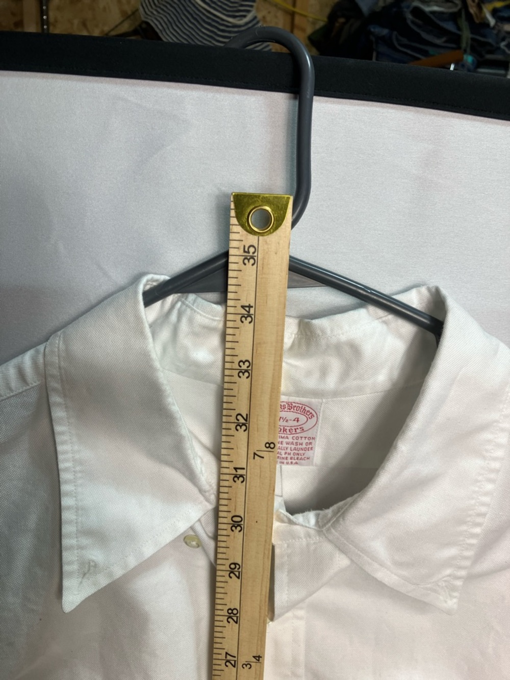Brooks Brothers White Long-Sleeve Dress Shirt - Picture 4 of 6